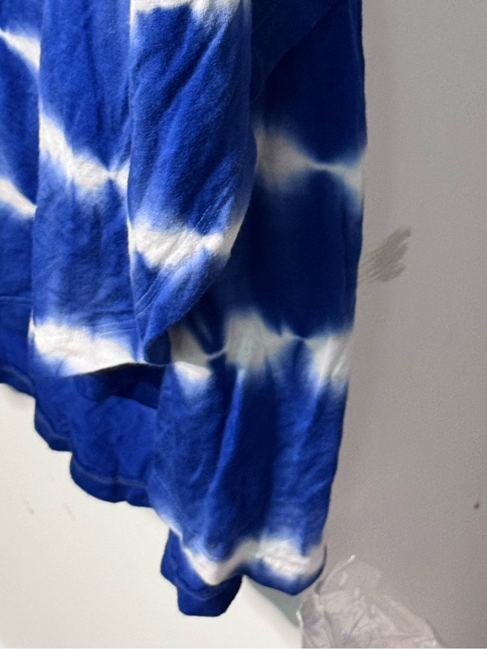 Design History Blue White Tie-Dye Sleeveless Maxi Dress Size M Stretch Knit - Picture 5 of 6